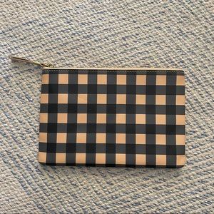 Madewell checked wallet pouch